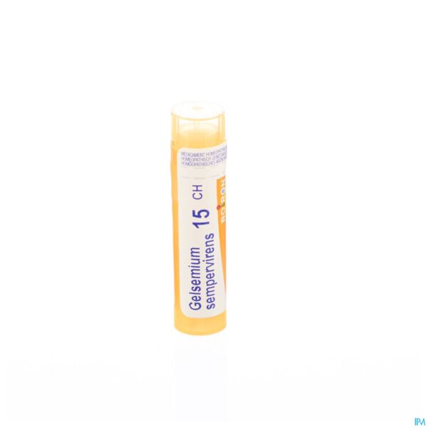 Packshot Gelsemium Sempervirens 15ch Gr 4g Boiron