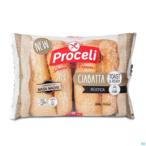Packshot Proceli Ciabatta Rustica 120g Revogan