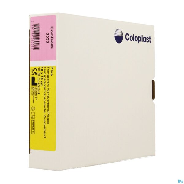 Packshot Comfeel Plus Transp Postop 10x10cm 10 33533
