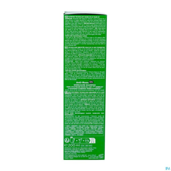 Packshot Vichy Dercos A/roos Vet Haar Reno Sh 200ml Packshot Vichy Dercos A/roos Vet Haar Reno Sh 200ml