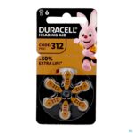 Packshot Duracell Easytab Hoorbatterij Da13 6 Oranje