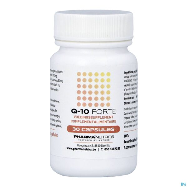 Packshot Q10 Forte Caps 30x100mg Pharmanutrics