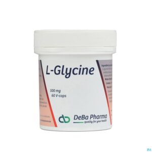 Packshot l-glycine V-caps 60x500mg Deba