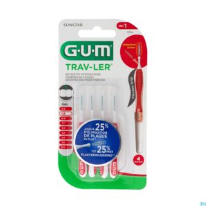 Packshot Gum Trav-ler Interdent.borsteltje 0,8mm 4 1314m4