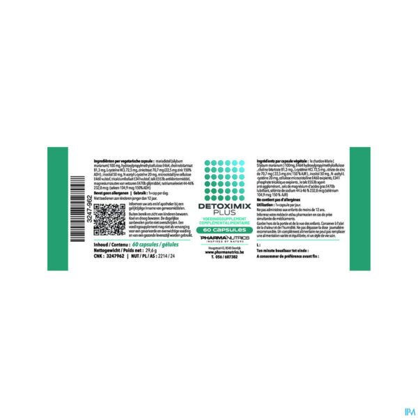 Lifestyle_image Detoximix Plus Pot Caps 60 Pharmanutrics