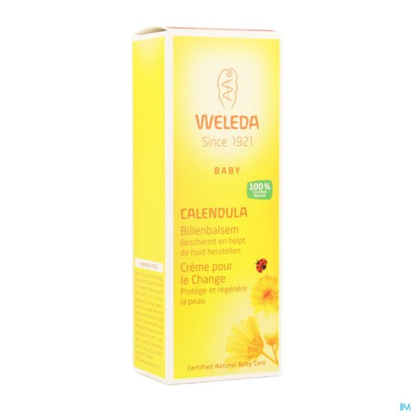 Packshot Weleda Baby Billenbalsem Calendula Tube 75ml