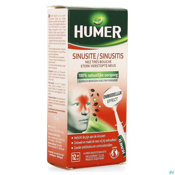 Packshot Humer Sinusitis Neusspray 15ml