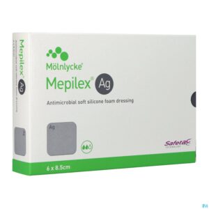 Packshot Mepilex Ag Verband Steriel 6,0x 8,5cm 5 287021