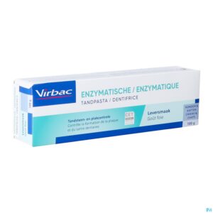 Packshot Virbac Tandpasta Enzymatisch Leversmaak Tube 100g