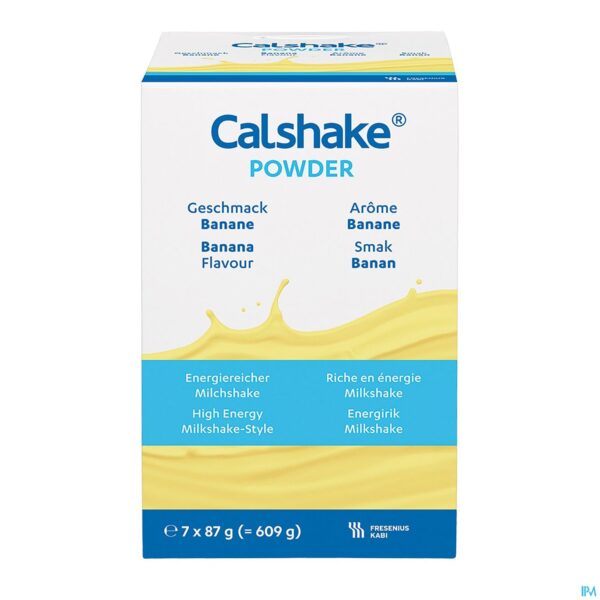 Packshot Calshake 87g Banane/banaan
