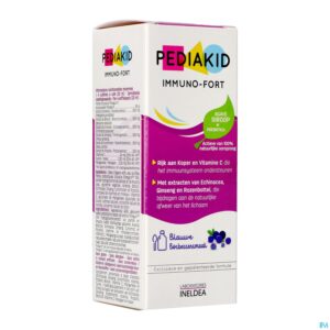 Packshot Pediakid Immuno Fortifiant Sol Buv Fl 125ml