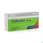 Packshot Cetisandoz Sandoz Comp 7 X 10mg Packshot Cetisandoz Sandoz Comp 7 X 10mg