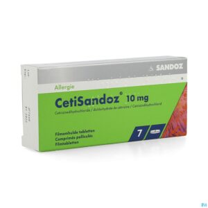 Packshot Cetisandoz Sandoz Comp 7 X 10mg