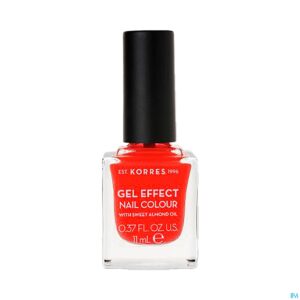 Packshot Korres Km Gel Effect Nail 45 Coral 11ml