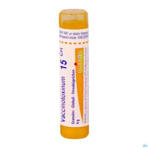 Packshot Vaccinotoxinum 15ch Gr 4g Boiron
