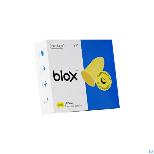 Packshot Blox Sleep Schuim Small Geel 5 Paar