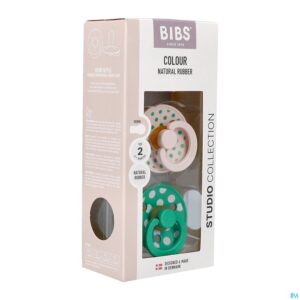 Packshot Bibs 2 Fopspeen Studio Duo Polka Cactus/petal