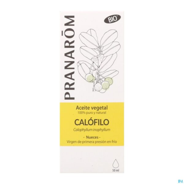 Packshot Pranarom Po Calophyllus Bio 50ml