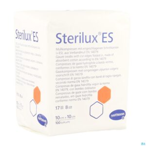 Packshot Sterilux Es 10x10cm 8l.nst. 100 P/s