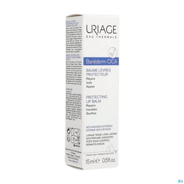 Packshot Uriage Bariederm Lippenbalsem Tube 15ml