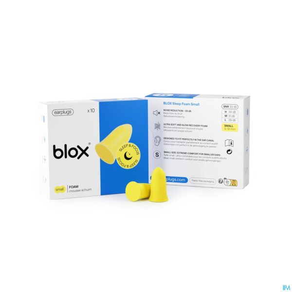 Productshot Blox Sleep Schuim Small Geel 5 Paar