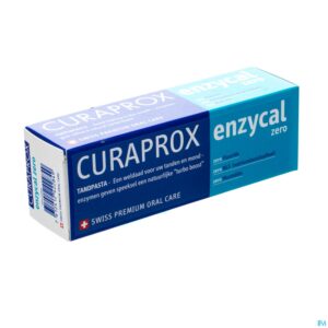 Packshot Curaprox Enzycal Zero Tandpasta Tube 75ml