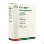 Packshot Curapor Transparant Steriel 10cmx 8cm 25 13102