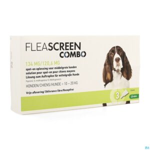 Packshot Fleascreen Combo 134mg/120,6mg Spot On Hond Pip. 3