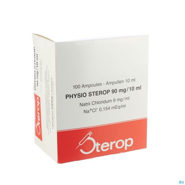 Packshot Sterop Physio 10ml 0,9 % 100 Amp Packshot Sterop Physio 10ml 0,9 % 100 Amp