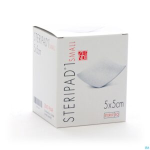 Packshot Steripad 1 Small 5,0x 5,0cm 40 Kp Ster