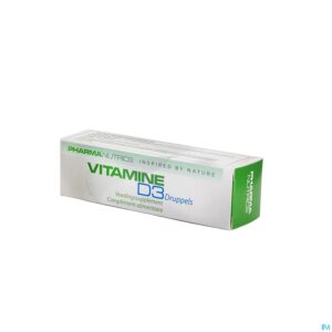 Packshot Vitamine D3 Druppels 20ml Pharmanutrics