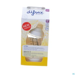 Packshot Difrax S-fles Natural Wit 200ml