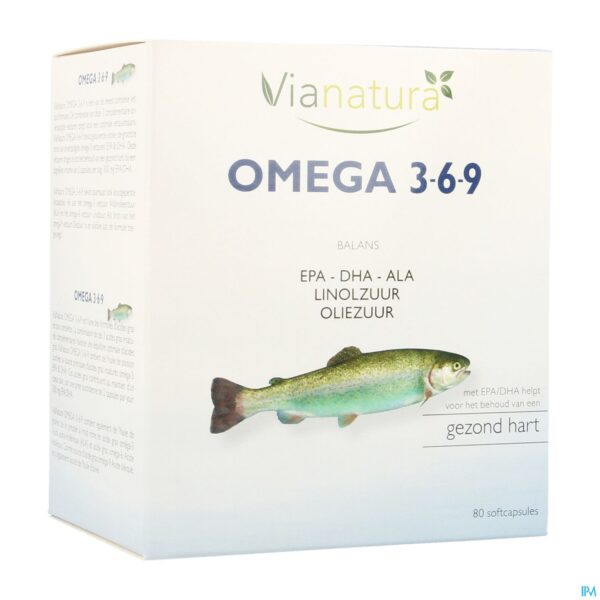 Packshot Via Natura Omega 3-6-9 Large Softcaps 80