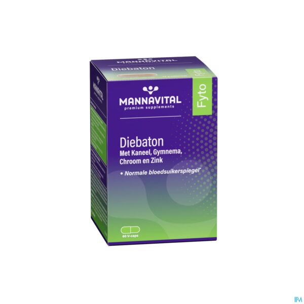 Packshot Mannavital Diebaton V-caps 60
