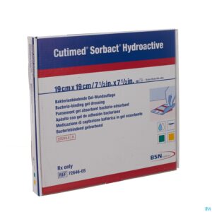 Packshot Cutimed Sorbact Hydroactive 19x19,0cm 10 7264605