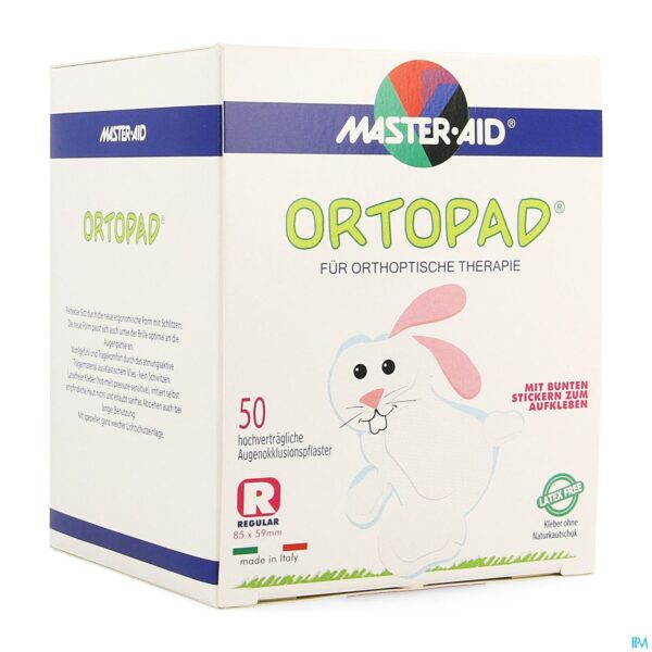 Packshot Ortopad Wit Regular Oogpleister 50