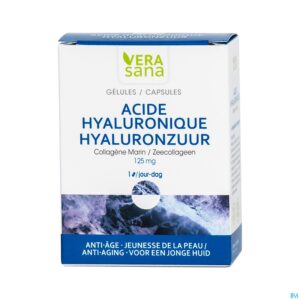 Packshot Hyaluronzuur + Zeecollageen Caps 30 Vera Sana