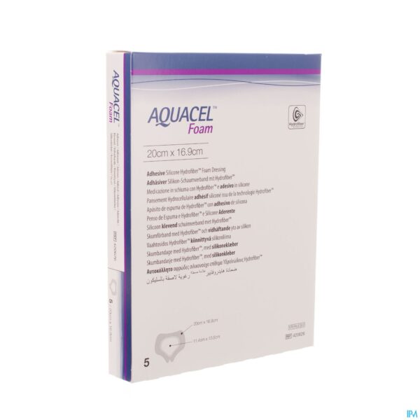 Packshot Aquacel Schuimverb Adh Hydrofi.sacr.20,0x16,9cm 5