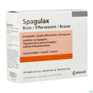 Packshot Spagulax Efferv Sach 20 X 5g
