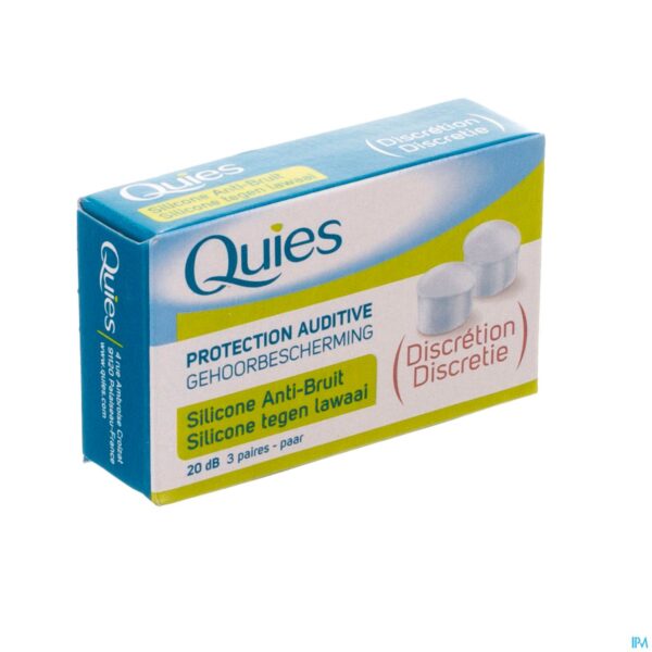 Packshot Quies Gehoorbescherming A/lawaai Silic. 3 Paar
