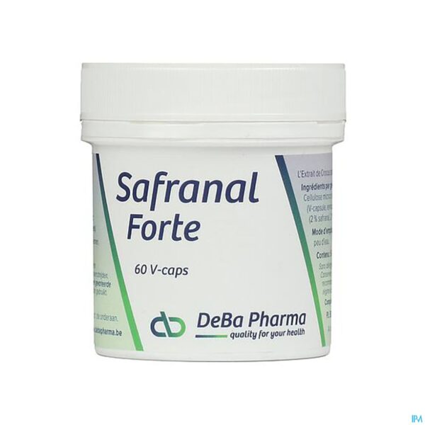 Packshot Safranal Forte V-caps 60 Deba