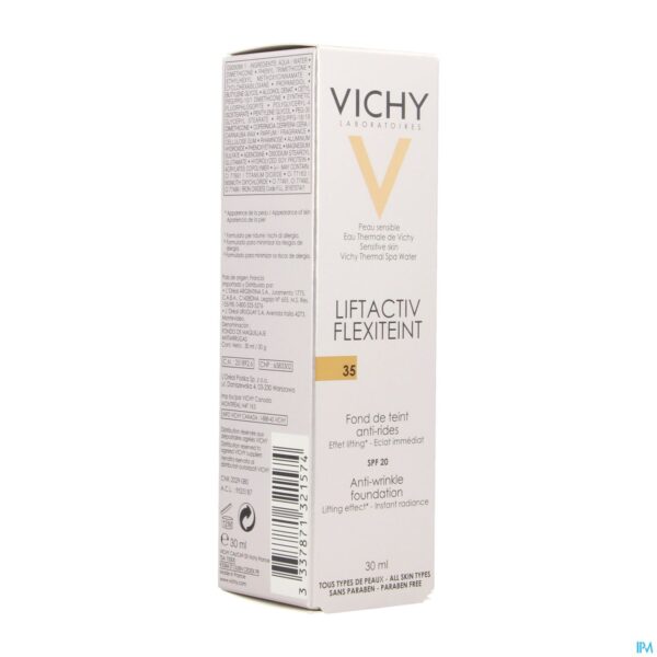 Packshot Vichy Fdt Flexilift Teint A/rimpel 35 Sade 30ml Packshot Vichy Fdt Flexilift Teint A/rimpel 35 Sade 30ml