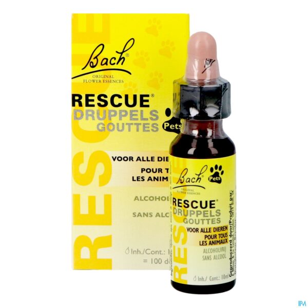 Productshot Bach Rescue Pets Druppels 10ml Productshot Bach Rescue Pets Druppels 10ml