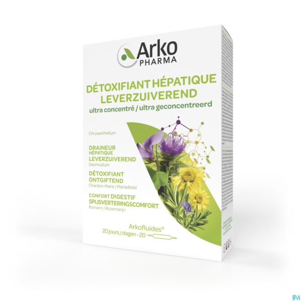 Packshot Arkofluide Leverzuiverend Amp 20x10ml