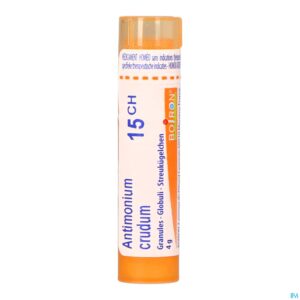 Packshot Antimonium Crudum 15ch Gr 4g Boiron