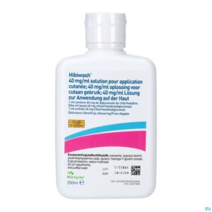 Packshot Hibiwash 40mg/ml Opl Cutaan Gebruik 250ml