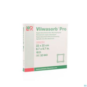 Packshot Vliwasorb Pro Verband 22x22cm 10 32643