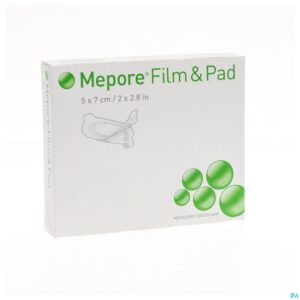 Packshot Mepore Film + Pad Oval 5x 7cm 5 275310