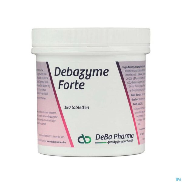Packshot Deba-zyme Forte Comp 180 Deba