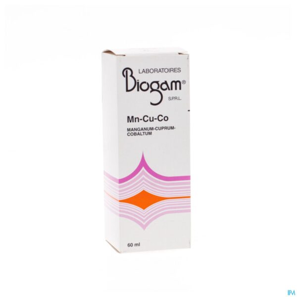 Packshot Biogam Mn-cu-co Fl 60ml